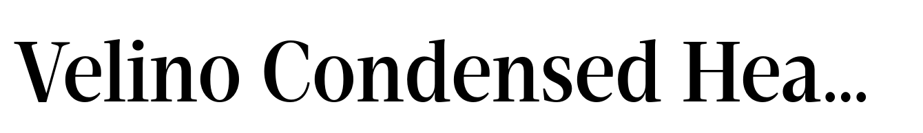 Velino Condensed Headline Medium